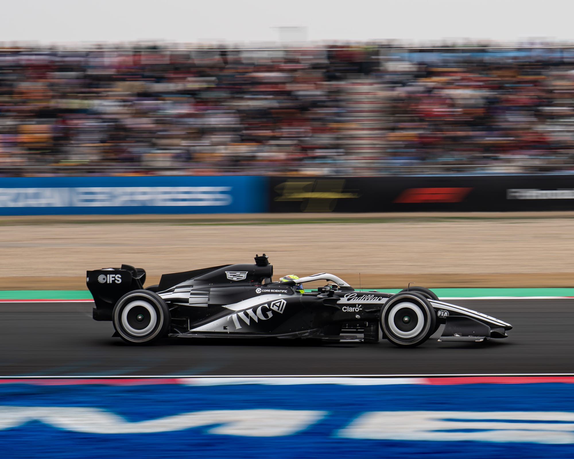 Sergio Perez drives his Cadillac at the 2026 Chinese Grand Prix