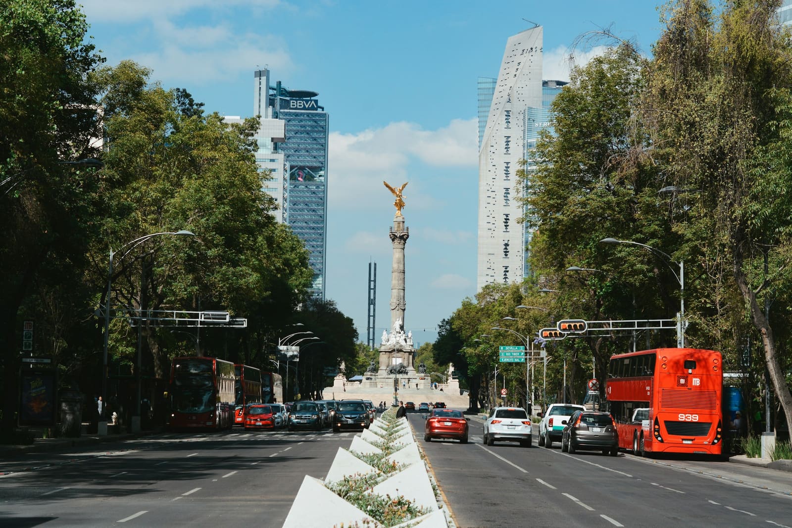 The Angel of Independence on Paseo de la Reforma, Mexico City